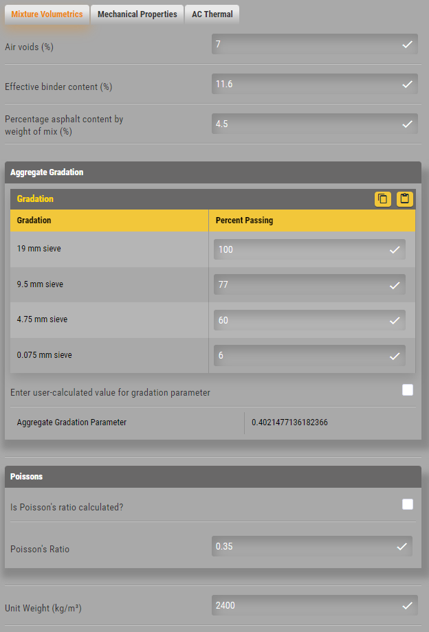 Asphalt Layer User Interface
