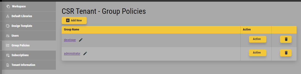 Group Policies